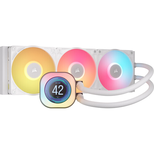 REFRIGERADOR LÍQUIDO PARA CPU CORSAIR ICUE LINK TITAN RX LCD DE 360 ​​MM (BLANCO)