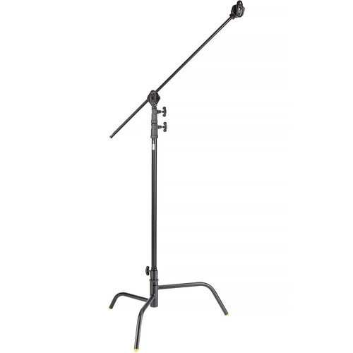 Impact 40" C-Stand with Turtle Base and Grip Arm Kit LS-CTB40-BK
