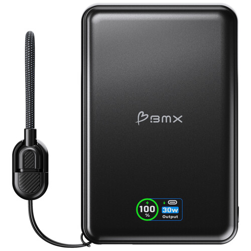 BMX SolidSafe Solid-State Portable Power Bank (10,000mAh)