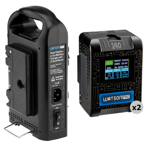 Watson FastPower AM-140-FP 2-Battery Kit with Dual Charger