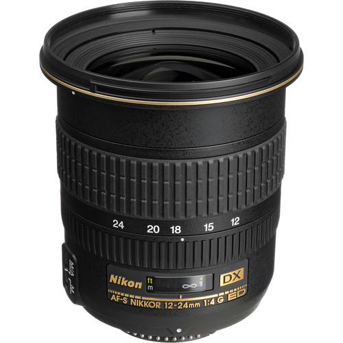 Used Nikon 12 24mm f/4G ED IF AF S DX Zoom Nikkor AF 2144B B&H