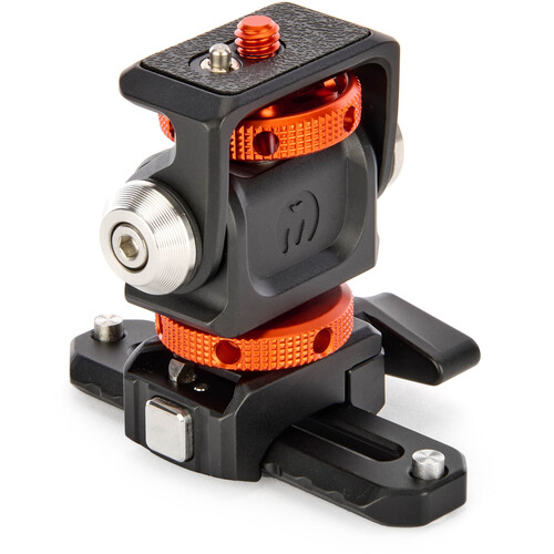 3 Legged Thing Monty 3 Mighty Mini Pan/Tilt Accessory Mount with Shoe and Picatinny Rail (Lava)