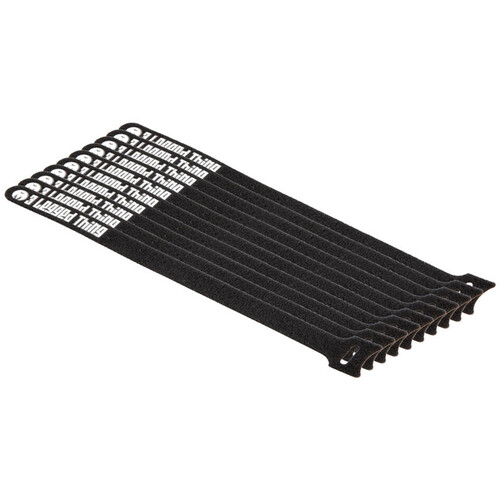 3 Legged Thing Reusable Cable Ties (Black 10-Pack)