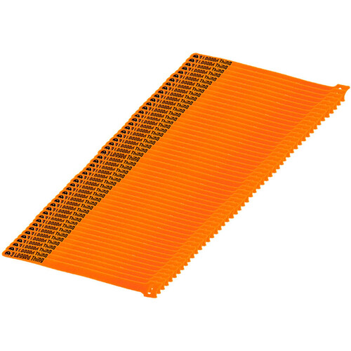 3 Legged Thing Reusable Cable Ties (Orange 50-Pack)
