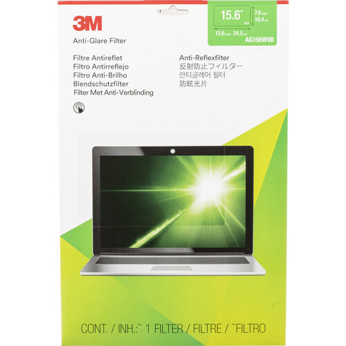 3M AG15.6W9 Anti-Glare Filter for Widescreen Laptop 15.6
