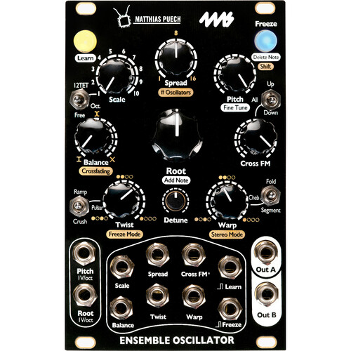 4ms Ensemble Oscillator Eurorack Module (Black 16 HP)