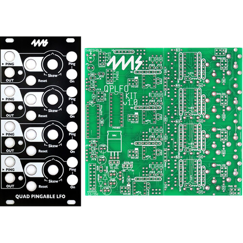 4ms Quad Pingable LFO Eurorack Module Kit (12 HP Black Panel)