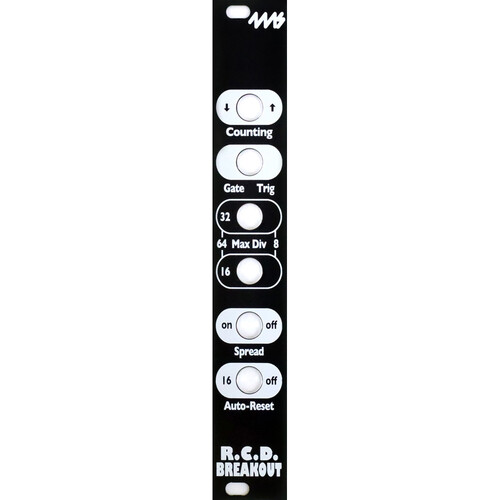 4ms Rotating Clock Divider Breakout Eurorack Module Kit (4 HP Black Panel)