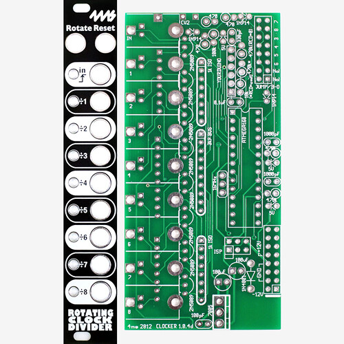 4ms Rotating Clock Divider Kit Eurorack Module (4 HP Black Panel)
