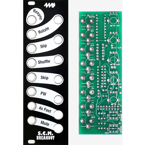 4ms Shuffling Clock Multiplier Breakout Kit Eurorack Module (8 HP Black Panel)