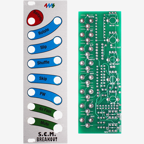 4ms Shuffling Clock Multiplier Breakout Kit Eurorack Module (8 HP Silver Panel)