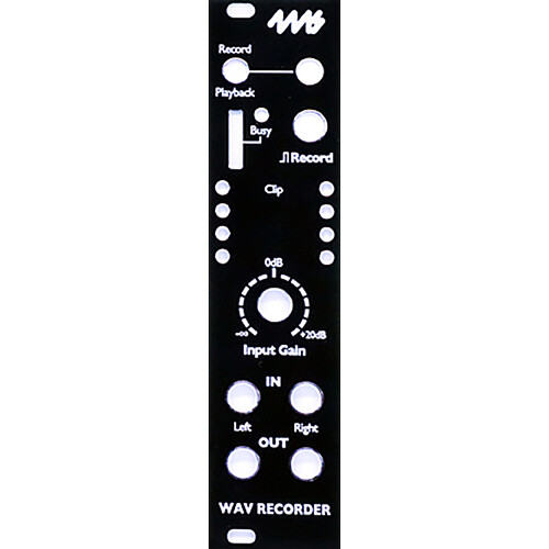 4ms WAV Recorder DIY Faceplate (Black)