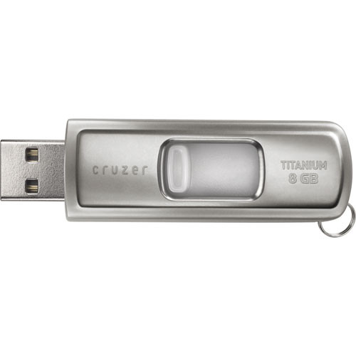 SanDisk Cruzer Titanium U3   8GB Capacity SDCZ7 8192 A11 B&H