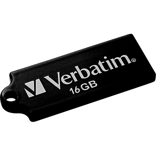 Verbatim Tuff N Tiny 16GB USB Flash Drive ( Black) 97168 B&H