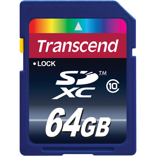 Transcend 64GB SDXC Memory Card Class 10 TS64GSDXC10 