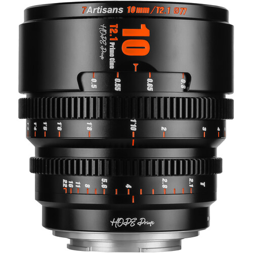 7Artisans Hope 10mm T2.1 S35 Cine Lens (FUJIFILM X Black)