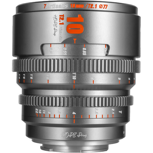 7Artisans 10mm T2.1 Hope S35 Cine Lens (Sony E Titanium Gray)