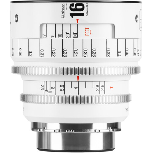 7Artisans INFINTE 16mm T2.5 Cine Lens (Canon EF White)