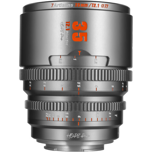 7Artisans 35mm T2.1 Hope S35 Cine Lens (Sony E Titanium Gray)