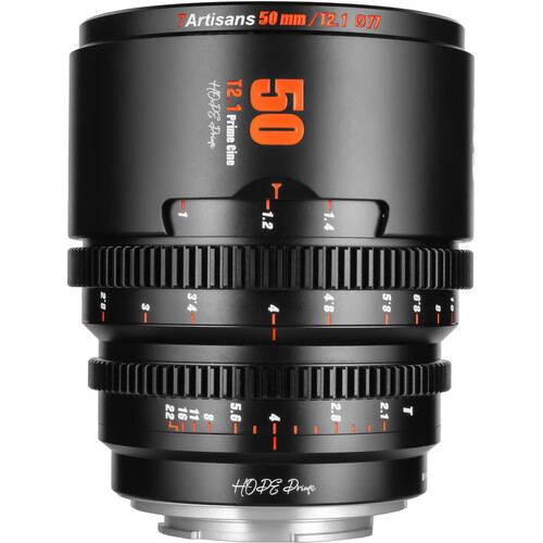 7Artisans 50mm T2.1 Hope S35 Cine Lens (Sony EBlack)