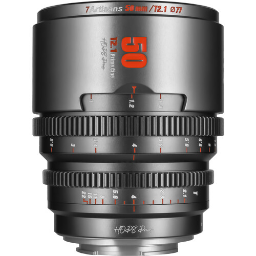 7Artisans 50mm T2.1 Hope S35 Cine Lens (Canon RF Titanium Gray)