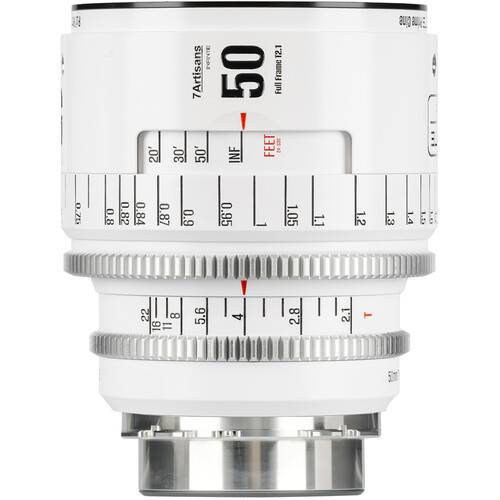 7Artisans INFINTE 50mm T2.1 Cine Lens (Canon EF White)