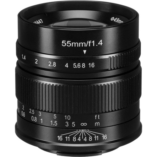 7Artisans 55mm f/1.4 Lens for Fujifilm X (Black)