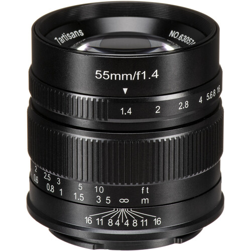7Artisans 55mm f/1.4 Lens for Sony E (Black)