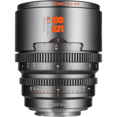 7Artisans Hope 85mm T2.1 S35 Cine Lens (FUJIFILM X Titanium Gray)