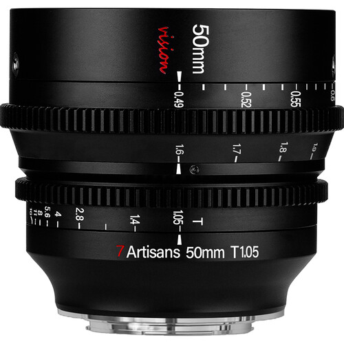 7Artisans 50mm T1.05 Vision Cine Lens (RF&nbspMount Feet/Meters)