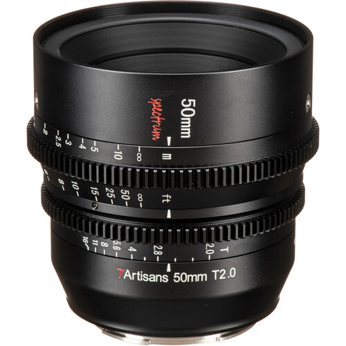 7Artisans 50mm T2.0 Spectrum Prime Cine Lens (Z Mount)