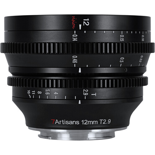 7Artisans 12mm T2.9 Vision Cine Lens (RF Mount)