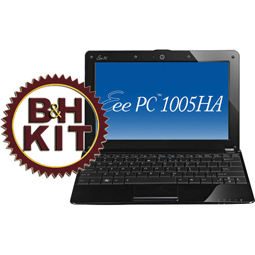 ASUS Eee PC 1005HA Seashell Netbook Computer with Targus