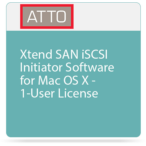 ATTO Technology Xtend SAN iSCSI Initiator Software for Mac OS X - 1-User License