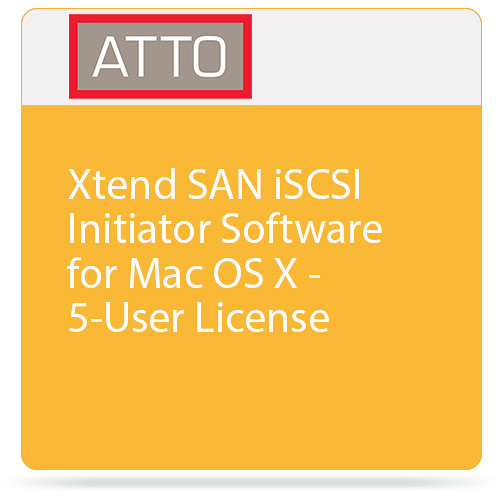 ATTO Technology Xtend SAN iSCSI Initiator Software for Mac OS X - 5-User License