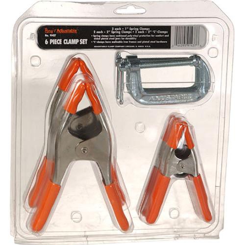 Pony Adjustable Clamps C and Pony Clamp Set Set of 6 91437 B&H