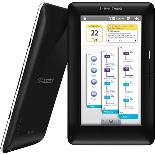 Aluratek AEBK08FB LIBRE Touch eBook Reader with WiFi & AEBK08FB