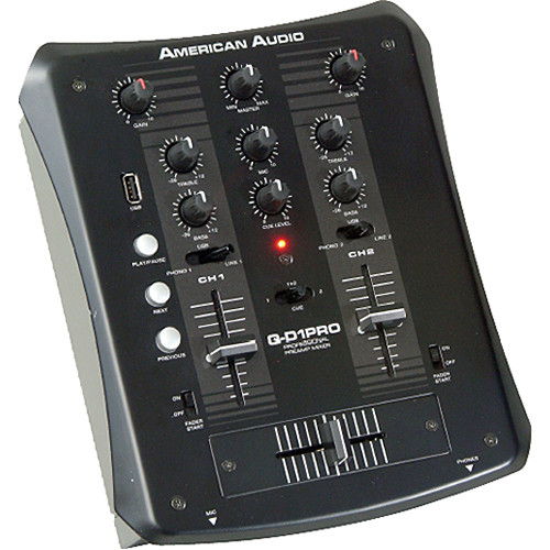 American Audio QD1 Pro Professional 2Channel DJ Mixer QD1 PRO