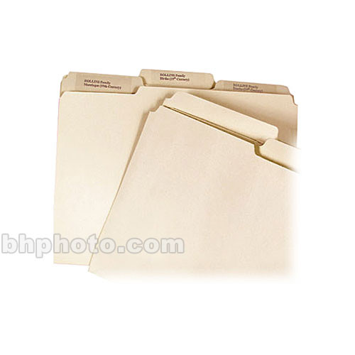 Archival Methods File Folders (Legal Size Half Tab 50 Pack)