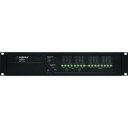 Ashly ne8800MS - Network Enabled Digital Signal Processor with MIc Input AES Output and CobraNet Compatibility