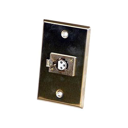 Astatic 40-347 Single 3-Pin XLR Female Wall Plate