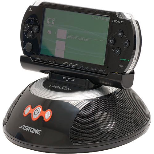 Astone iPodium Speaker System for PSP, iPod and Nokia AIPMUSBK