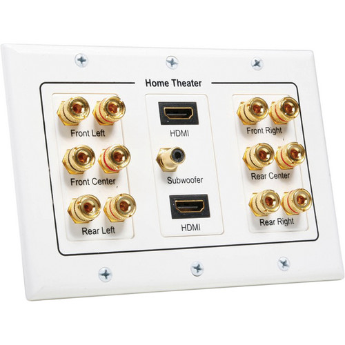 Atlona 6.1 Speaker Wall Plate With 2 x HDMI Inputs AT80120HD