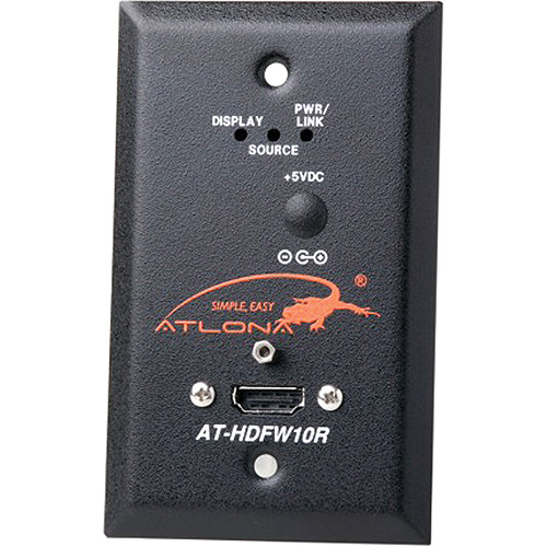 Atlona ATHDFW10R Wall Plate Style HDMI Receiver ATHDFW10R B&H