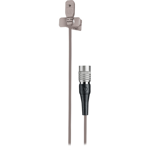Audio-Technica MT830cW-TH Omnidirectional Lavalier Microphone for Wireless (Theater-Beige Hirose 4-Pin Connector)