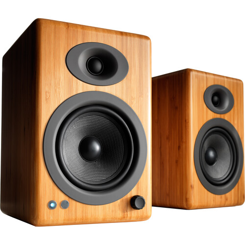 Audioengine A5+ 2-Way Bookshelf Speakers (Natural Bamboo Pair)