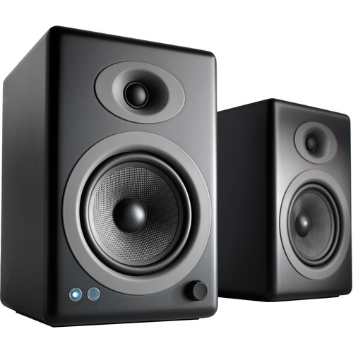 Audioengine A5+ 2-Way Bookshelf Speakers (Satin Black Pair)