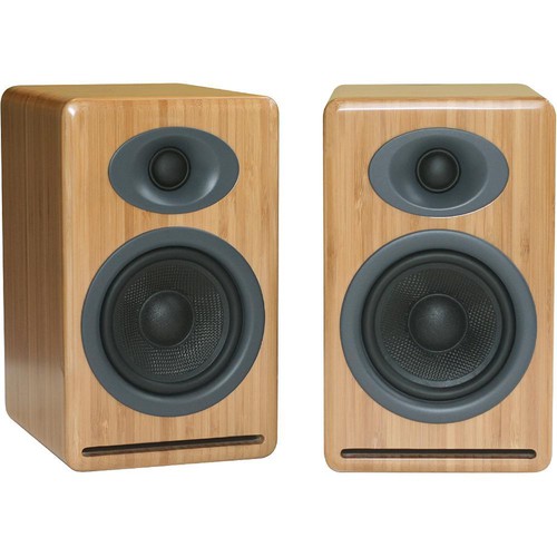 Audioengine P4 2-Way Passive Bookshelf Speakers (Bamboo Pair)