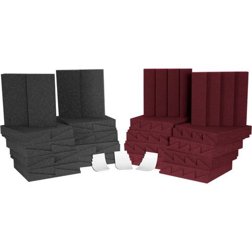 Auralex D36 Roominators Kit (Charcoal Gray and Burgundy)