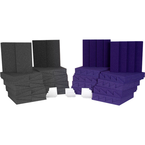 Auralex D36 (Charcoal Gray/Purple) Roominators Kit